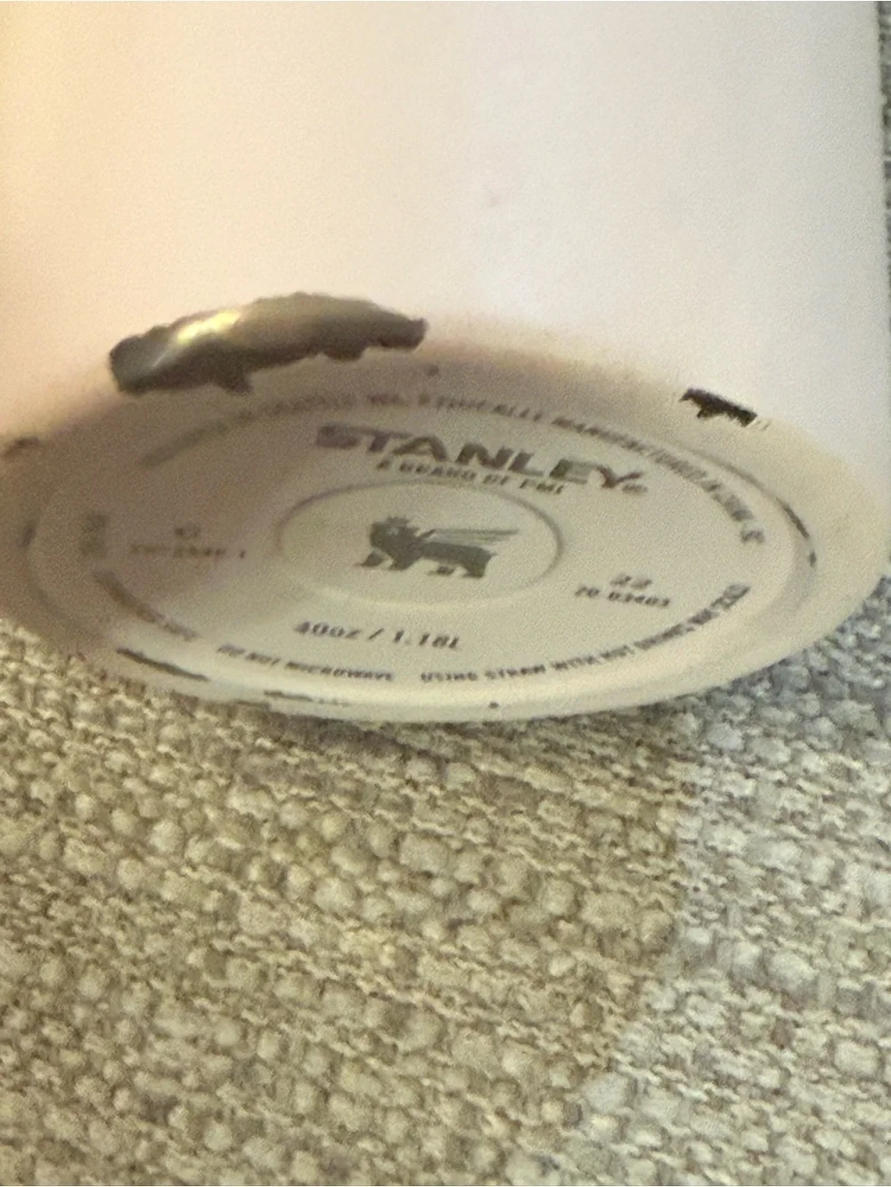 Stanley Blush Pink Insulated Travel Mug with Handle